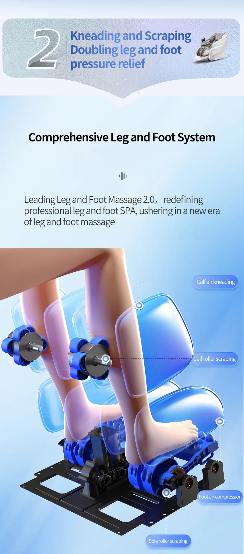 2025 Premium 4D Smart Massage Chair Home Office Use Full-Body Luxury Space Capsule with Multifunction Triple Control Operation‌