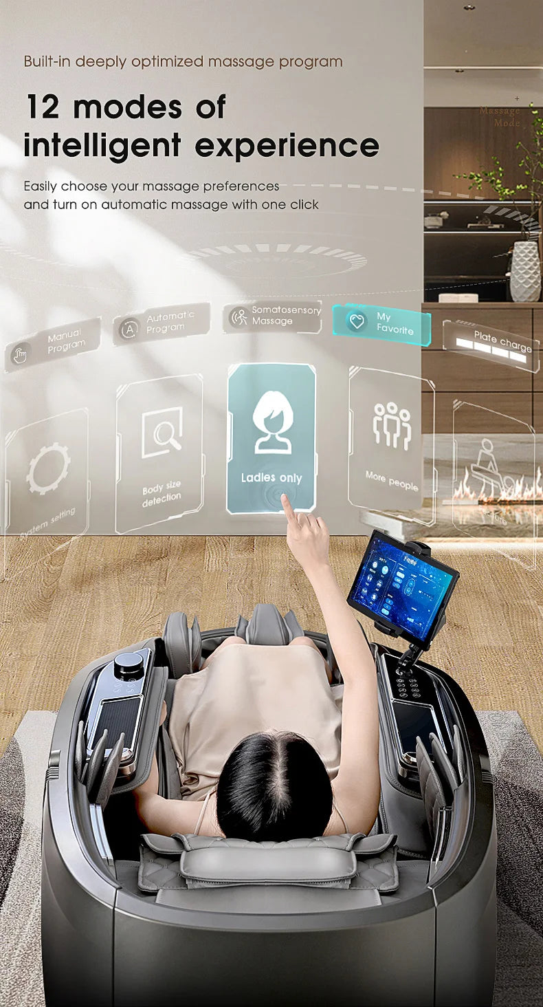 4D Massage Chair, 2025 Full Body Shiatsu Recliner Electric Extendable Footrest, Zero Gravity, SL Track, Deep Yoga Stretch, Foot