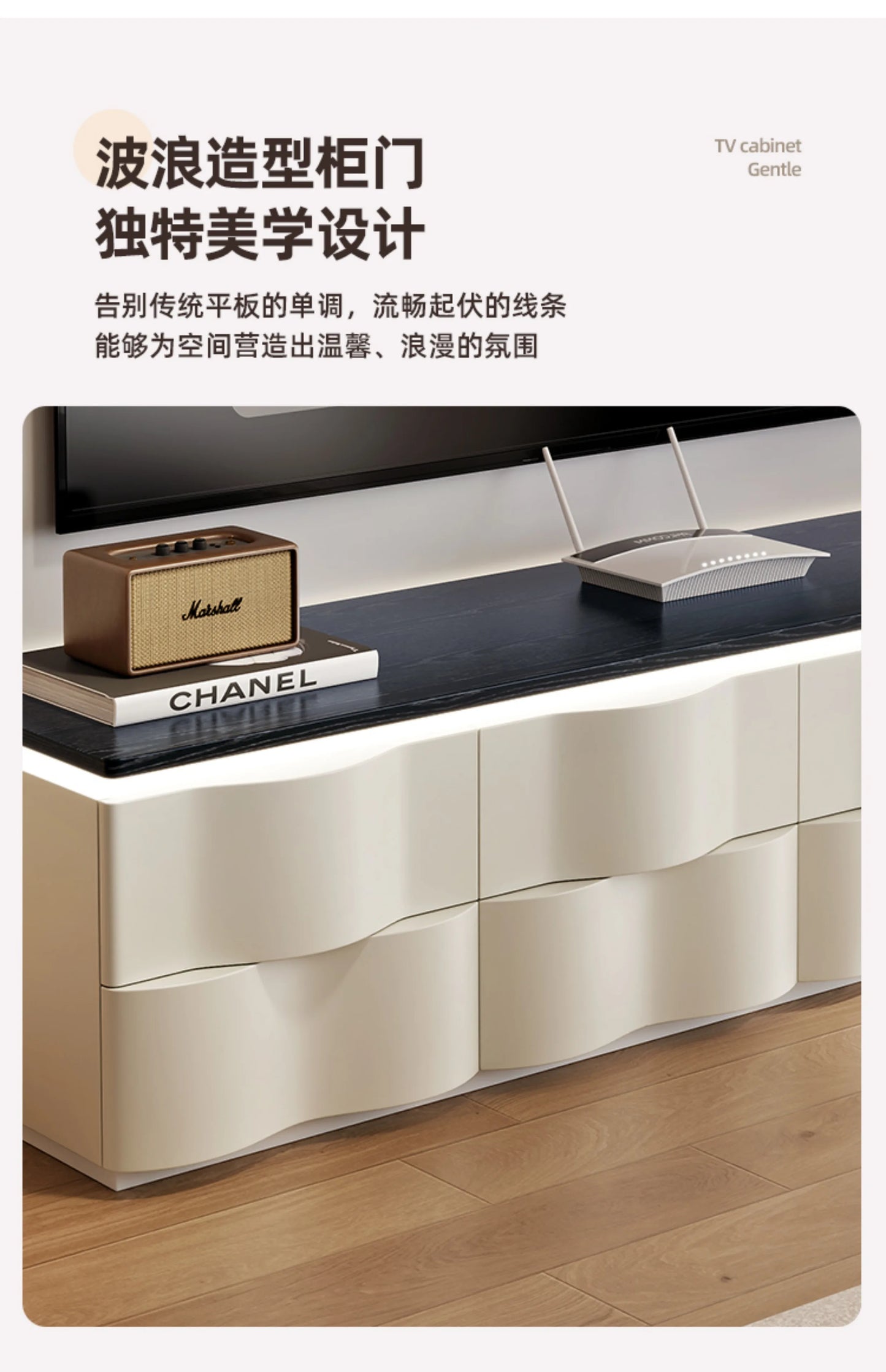 Nordic Creative TV Stands Modern Minimalist Living Room Slate Coffee Table and TV Cabinet Set Designer Home Furniture FYTS