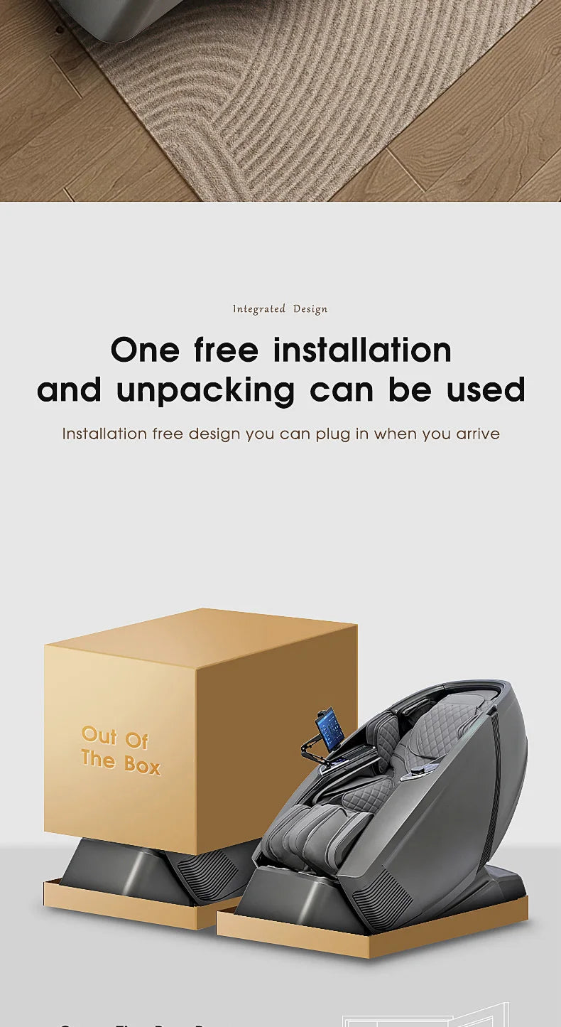 4D Massage Chair, 2025 Full Body Shiatsu Recliner Electric Extendable Footrest, Zero Gravity, SL Track, Deep Yoga Stretch, Foot