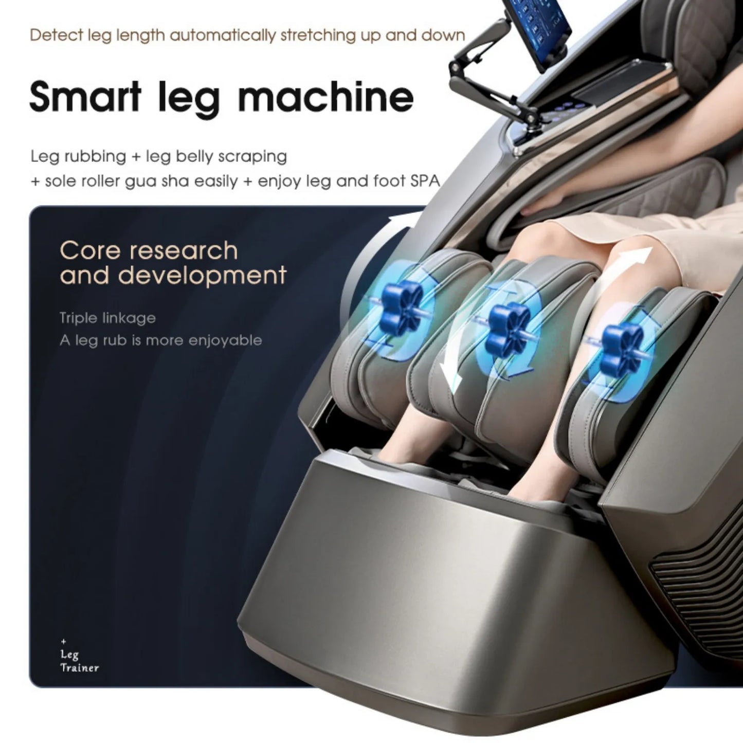 4D Massage Chair, 2025 Full Body Shiatsu Recliner Electric Extendable Footrest, Zero Gravity, SL Track, Deep Yoga Stretch, Foot