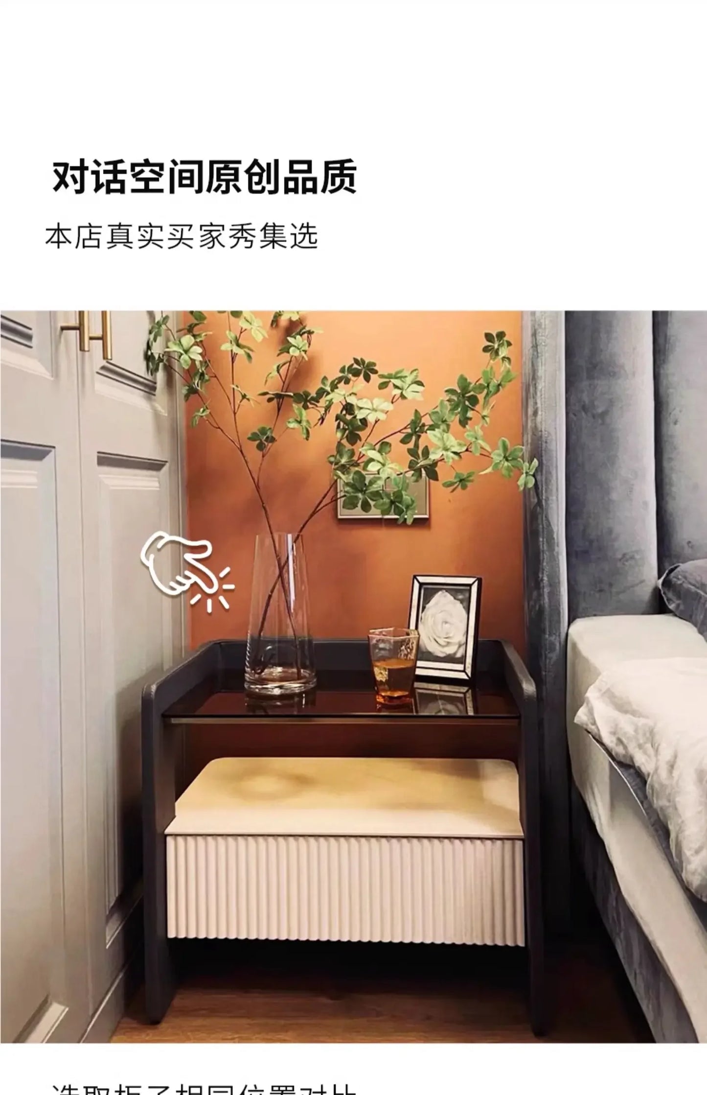 Exquisite Cute Bedside Table Classic Versatile Cozy Minimalist Nightstand Nordic Storage Mesita De Noche Bedroom Furnitures