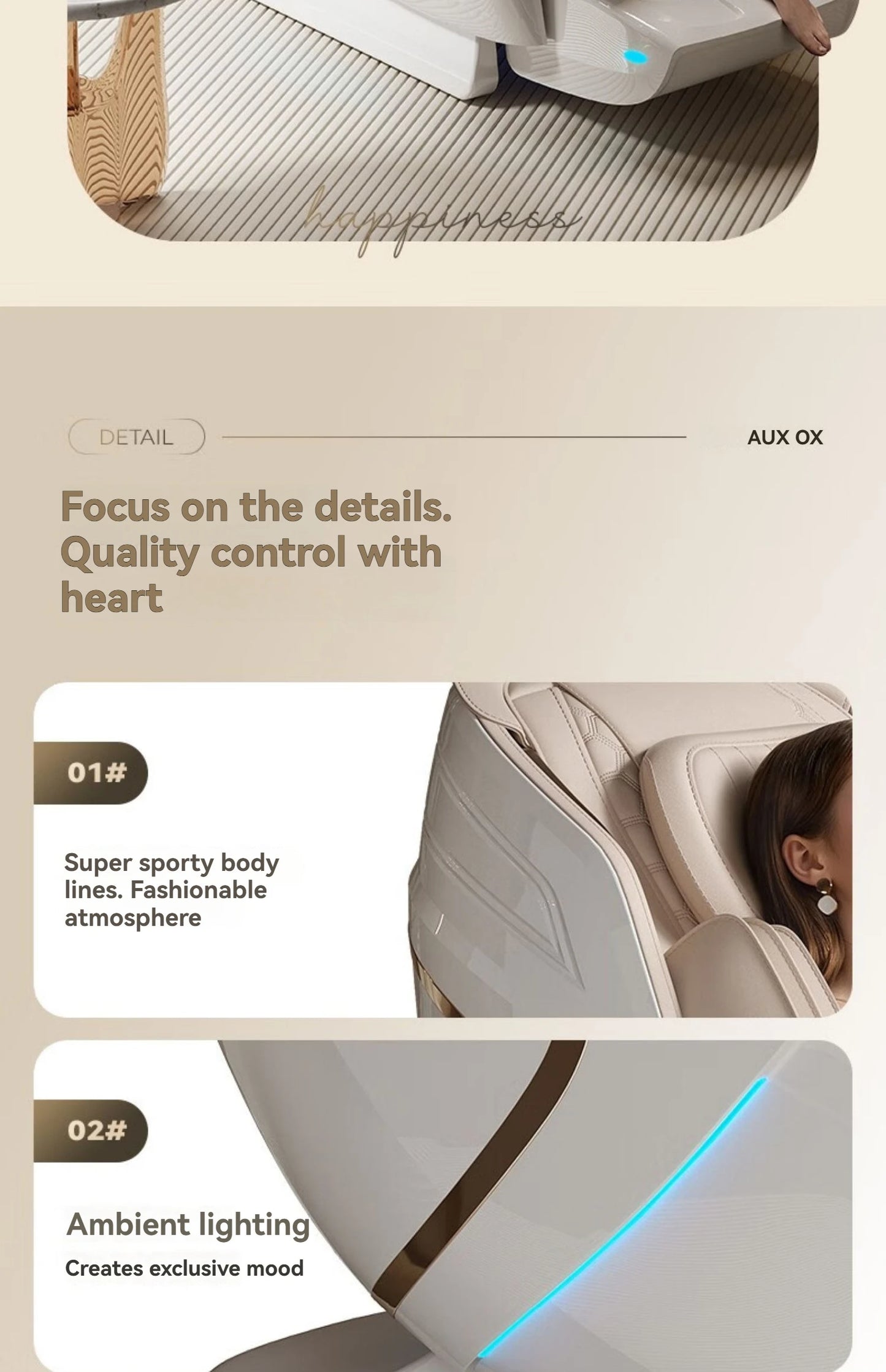 4D+4D Electric Massage Chair Full Body 24 Modes Zero Gravity SL-Track Shiatsu Smart Auto Massage Chairs with Heat System Massage