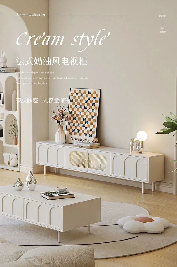 Salon Tv Table Coffee Moderne Design Outdoor Cabinet Tv Stands White Bench Wooden Mobile Tv Furniture Sets