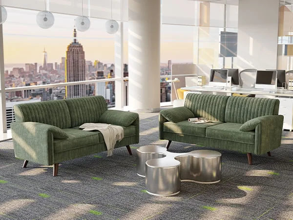 64.5" Loveseat Sofa, Chenille Loveseat, Small Couch for Living Room, Deep Seat Love Seat Comfy Couches for Small Spaces