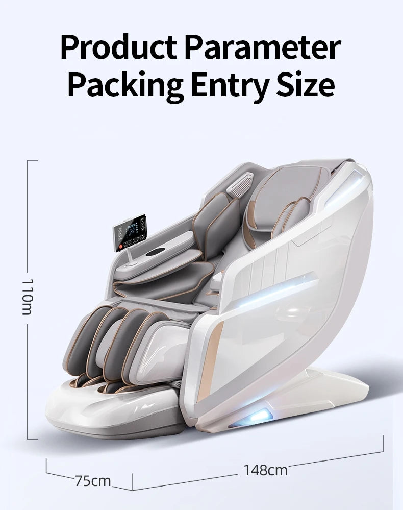 2025 Premium 4D Smart Massage Chair Home Office Use Full-Body Luxury Space Capsule with Multifunction Triple Control Operation‌