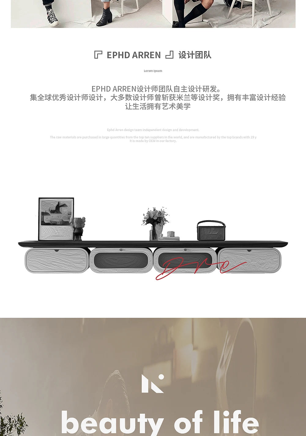 Design Tv Cabinet Furniture Foot Tv Stand Floor House Furniture for Bedroom Television Tables Table Television Salon Live Home