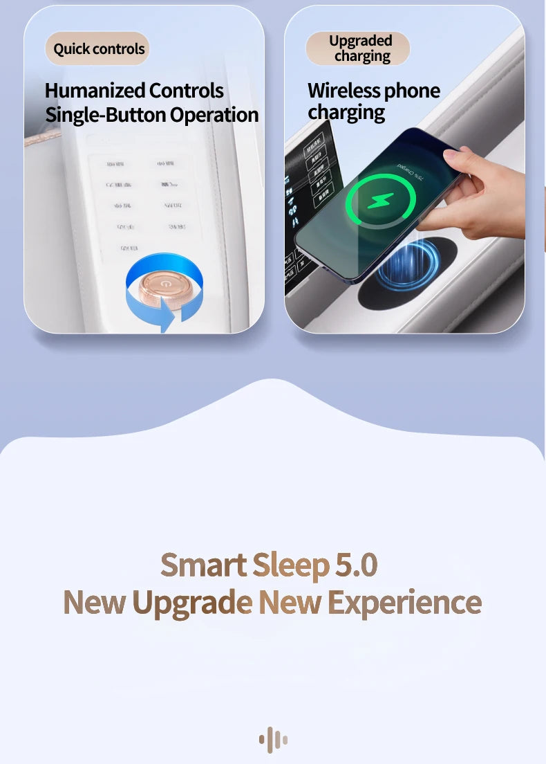 2025 Premium 4D Smart Massage Chair Home Office Use Full-Body Luxury Space Capsule with Multifunction Triple Control Operation‌
