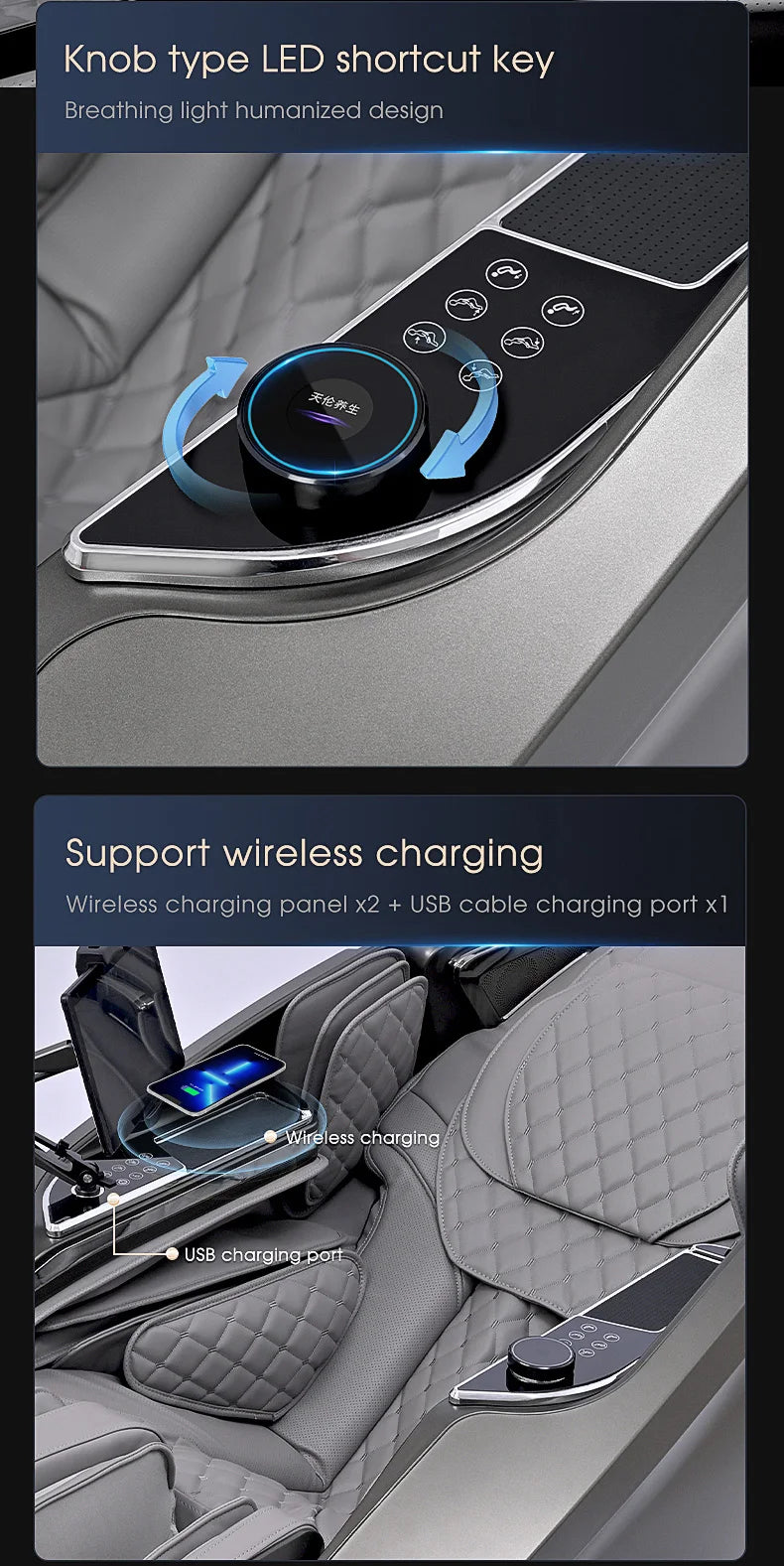 4D Massage Chair, 2025 Full Body Shiatsu Recliner Electric Extendable Footrest, Zero Gravity, SL Track, Deep Yoga Stretch, Foot