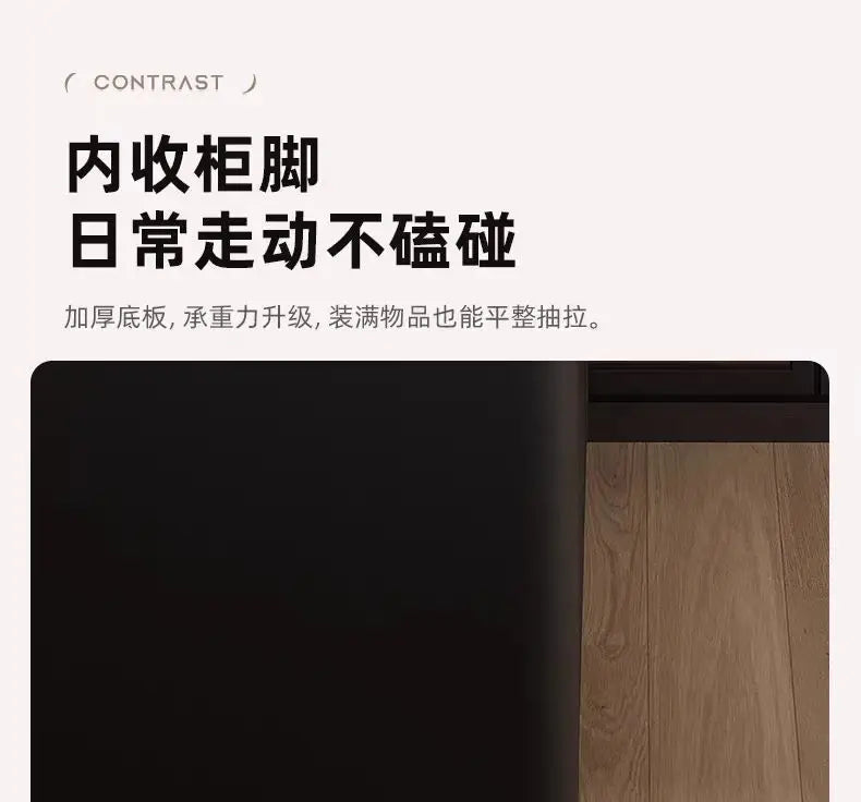 Smart Nightstand with LED Light Wireless Charging Safe or 2 Drawers – Modern Bedside Table Tempered Glass Top No Assembly