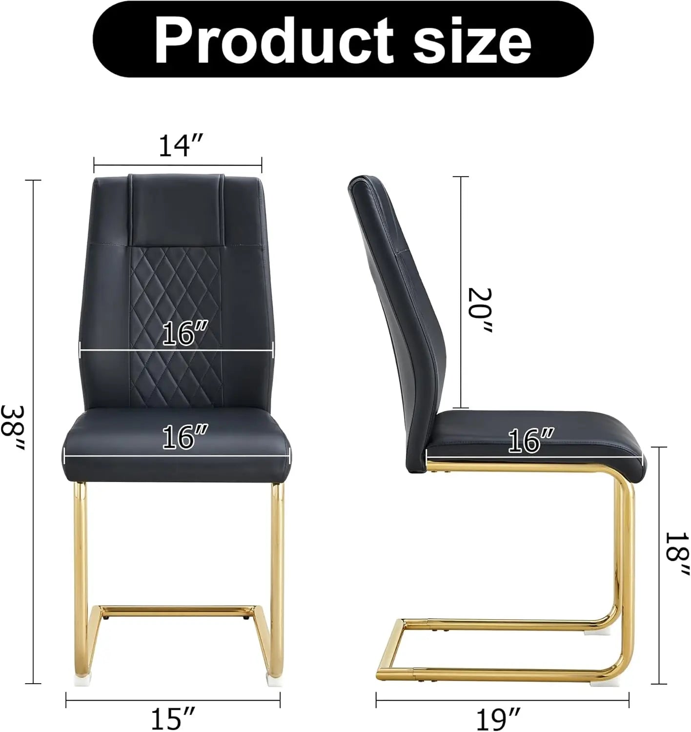 7 Piece Dining Table Set for Dining Room, Kitchen Table and Chairs Set for 6, Modern Dining Table Set for 6 with Metal Frame