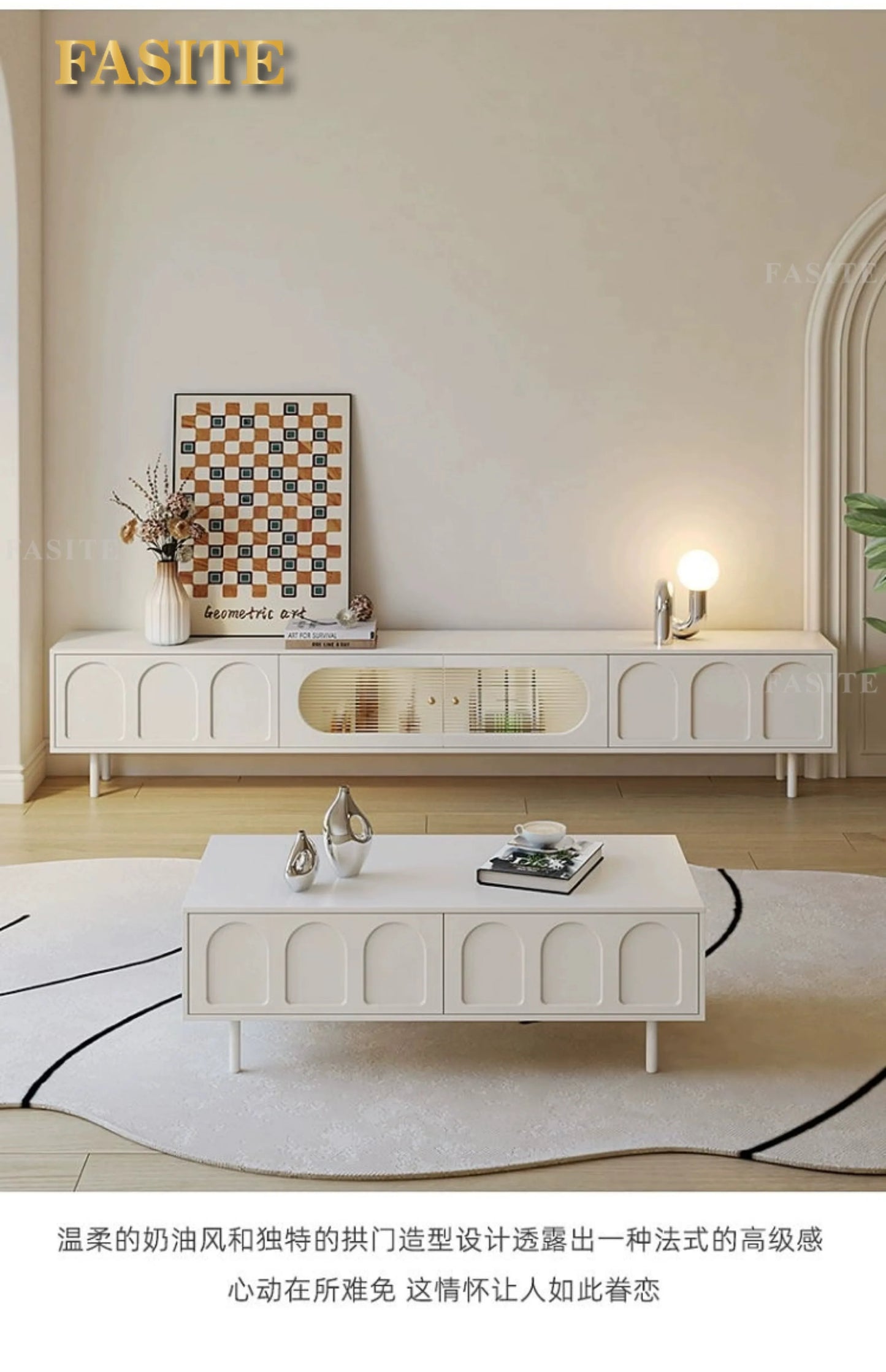 Salon Tv Table Coffee Moderne Design Outdoor Cabinet Tv Stands White Bench Wooden Mobile Tv Furniture Sets