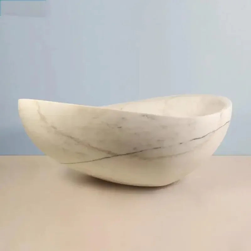 Luxury Natural Marble Bathtub Custom-Made Double Soaking Tub for Hotel Villa Artistic Indoor Outdoor Design High-End Durable