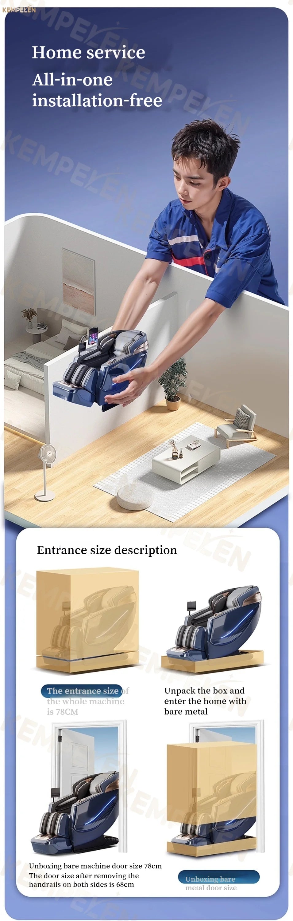 4D Full Body Massage Chair AI Voice Control Zero Gravity Thai Stretch Foot Scraping Blood Oxygen Monitor Home Relaxation