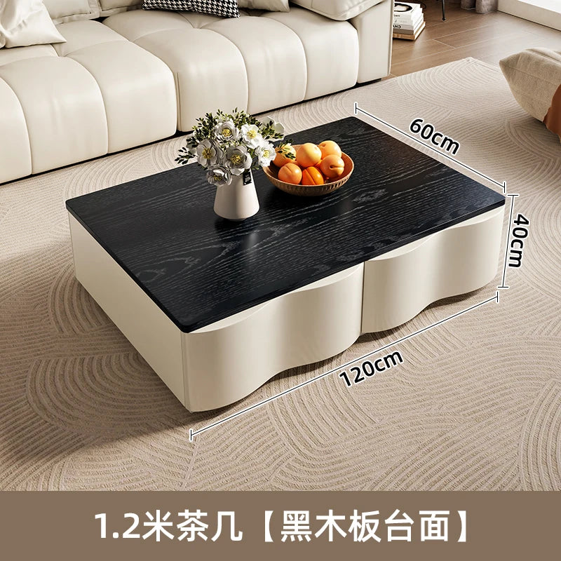 Nordic Creative TV Stands Modern Minimalist Living Room Slate Coffee Table and TV Cabinet Set Designer Home Furniture FYTS