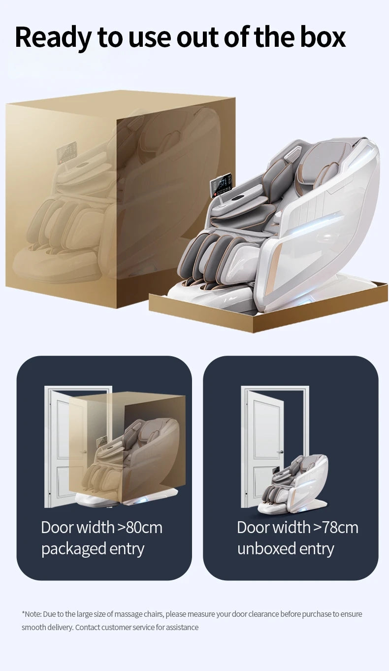 2025 Premium 4D Smart Massage Chair Home Office Use Full-Body Luxury Space Capsule with Multifunction Triple Control Operation‌