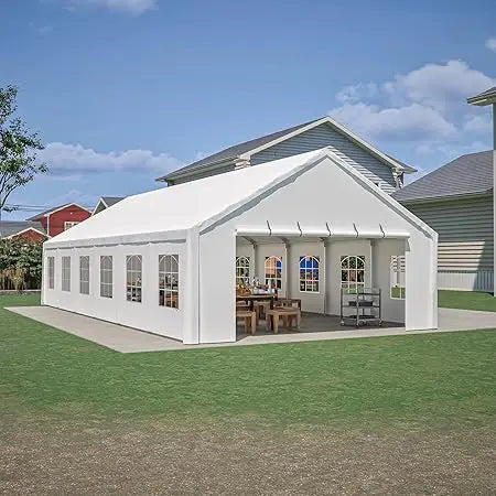 20x40ft Outdoor Heavy Duty Party Tent, Carport Wedding Event Shelter, Large Commercial Canopy with Removable Sidewalls, BBQ Wedd
