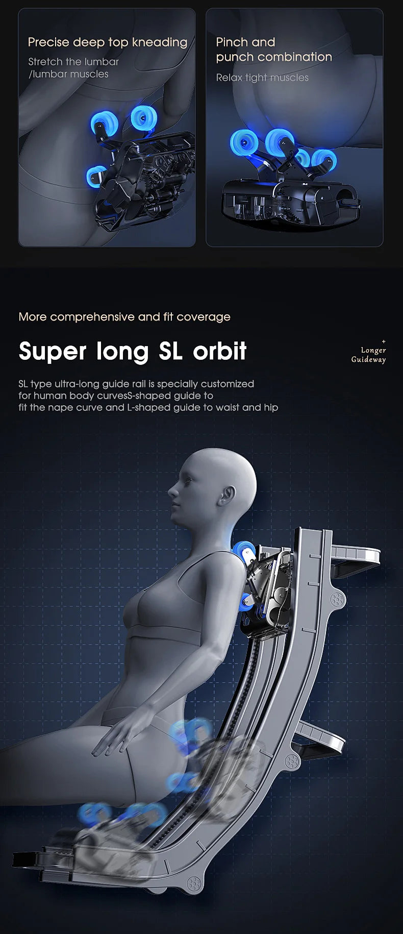 4D Massage Chair, 2025 Full Body Shiatsu Recliner Electric Extendable Footrest, Zero Gravity, SL Track, Deep Yoga Stretch, Foot