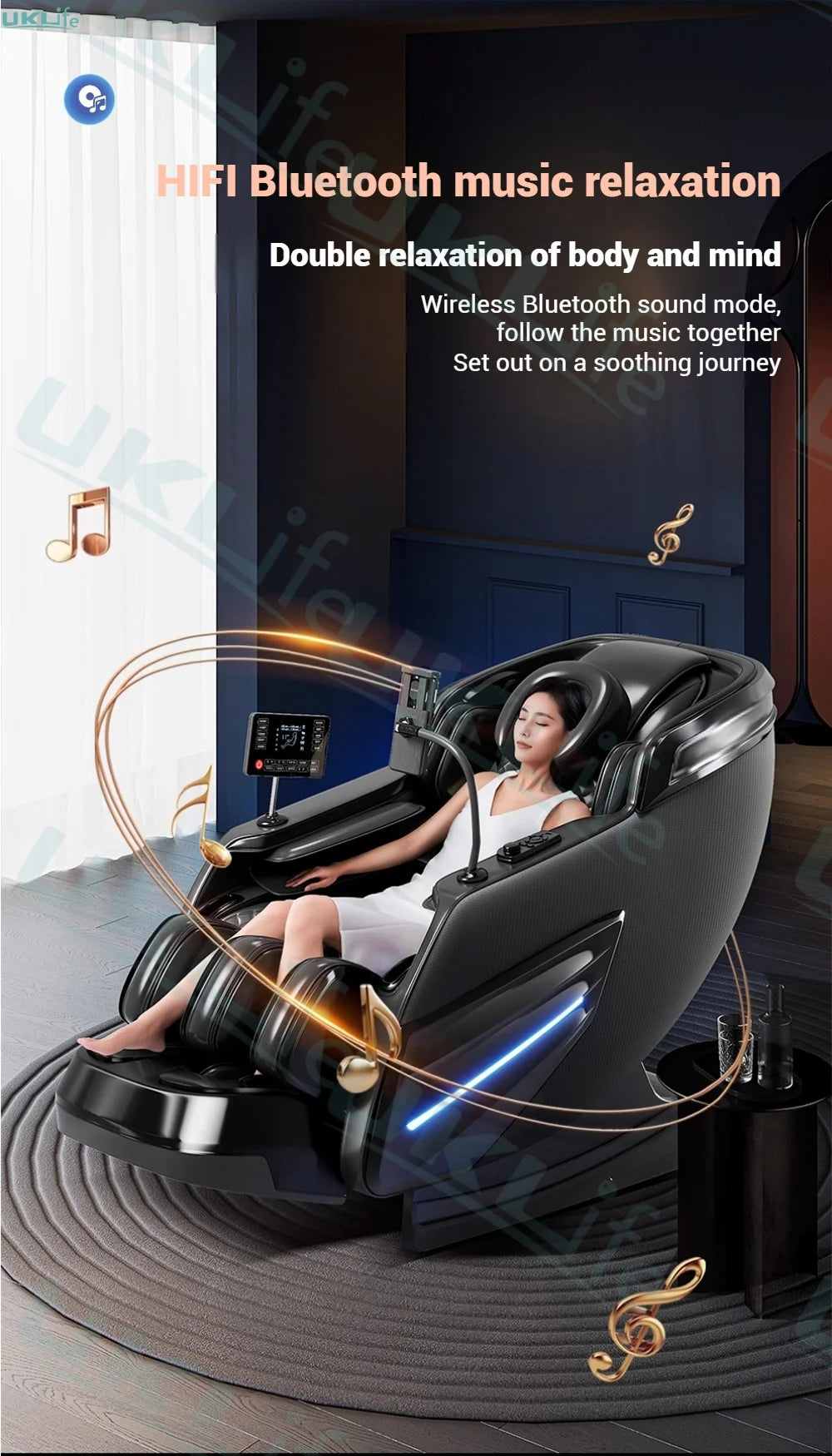 2025 Upgrade 6D Jade Rollers Massage Chair w/ SL-Track & AI Voice Control | Zero Gravity Full Body Airbag + Heating System
