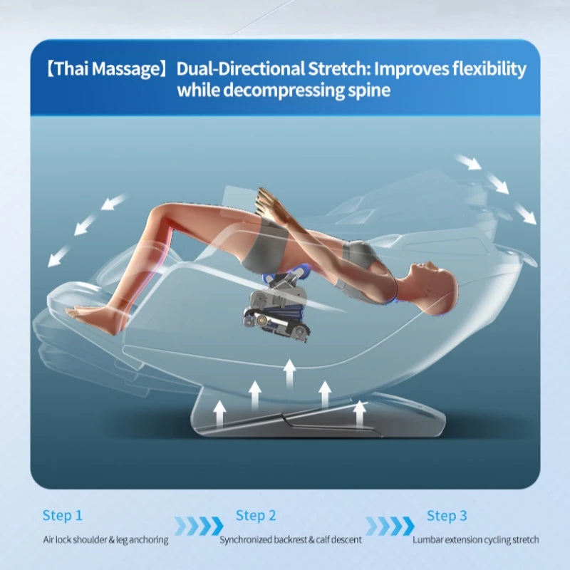 2025 Premium 4D Smart Massage Chair Home Office Use Full-Body Luxury Space Capsule with Multifunction Triple Control Operation‌