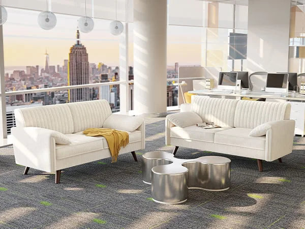 64.5" Loveseat Sofa, Chenille Loveseat, Small Couch for Living Room, Deep Seat Love Seat Comfy Couches for Small Spaces