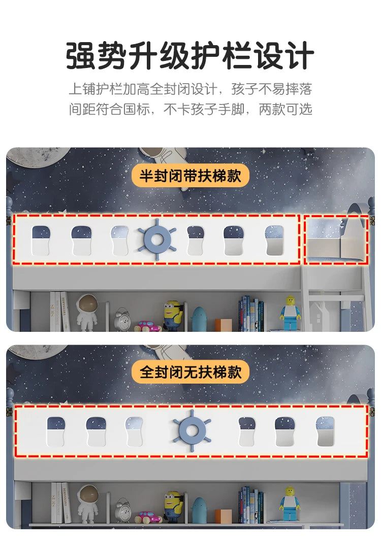 Bunk Bed Childrens Toddler Baby Crib Bassinet Montessori Trundle Princess Monster Wooden Hut Mezzanine Cradle Cot Letto Bambini