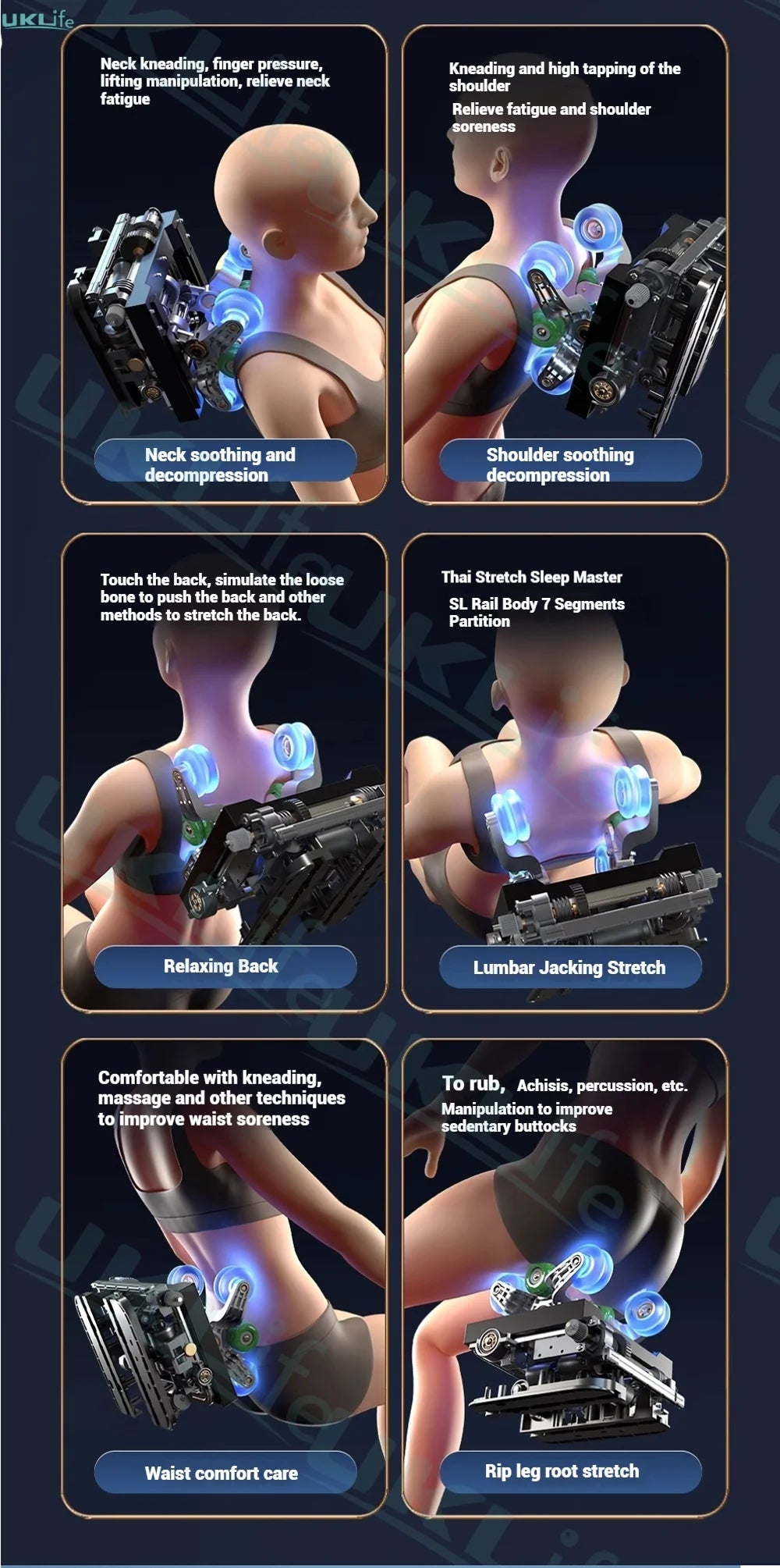 2025 Upgrade 6D Jade Rollers Massage Chair w/ SL-Track & AI Voice Control | Zero Gravity Full Body Airbag + Heating System