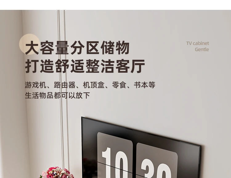 Nordic Creative TV Stands Modern Minimalist Living Room Slate Coffee Table and TV Cabinet Set Designer Home Furniture FYTS