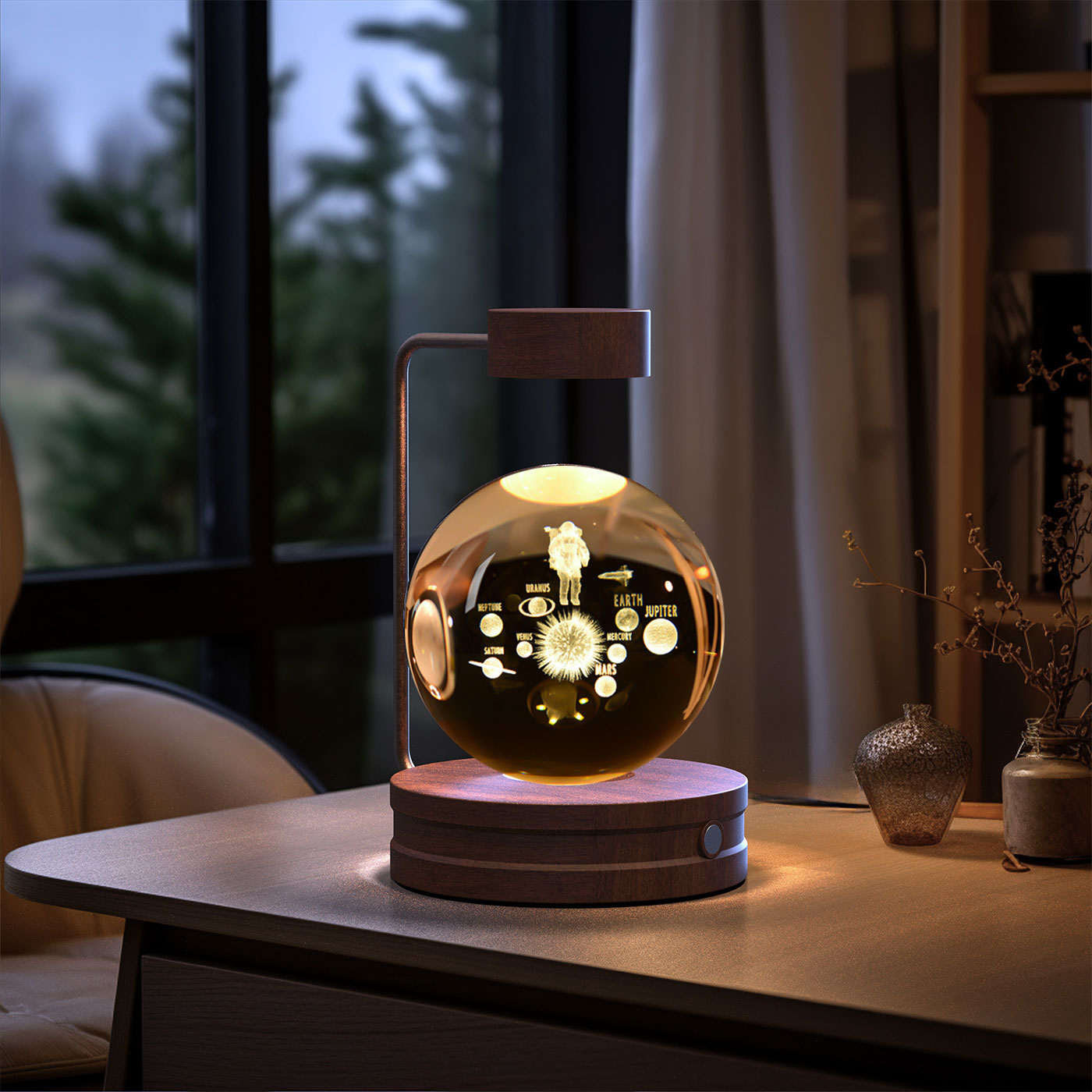 Night lamp crystal ball