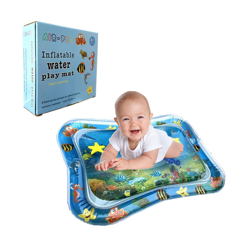 Baba Opblaas Water Mat, Babas Somer Strand Water Mat Patted Pad Water Kussing Vir Babas Kleuters Somer Aktiwiteit Speel Speelgoed Baba Kussings 