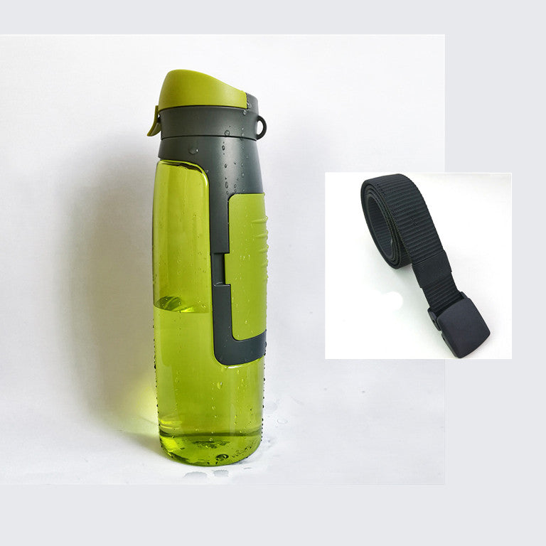 Water bottle with safe box
