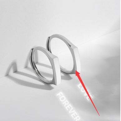 Couple ring set with projection