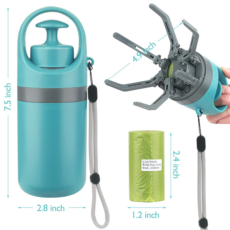 Automatic dog poop scooper with built-in bag dispenser
