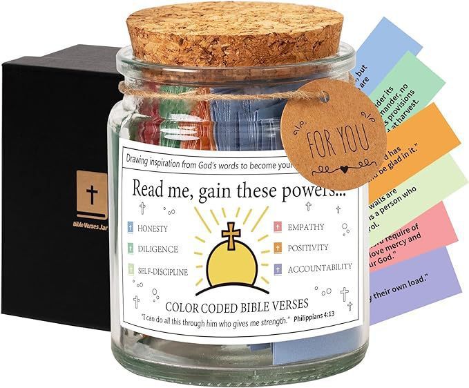 Bible verse jar gift set