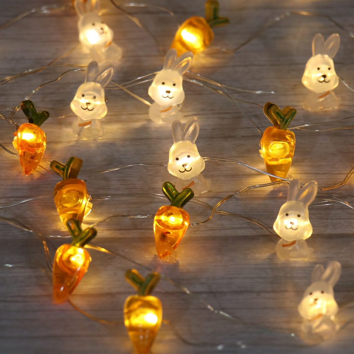 LED string lights easter bunny