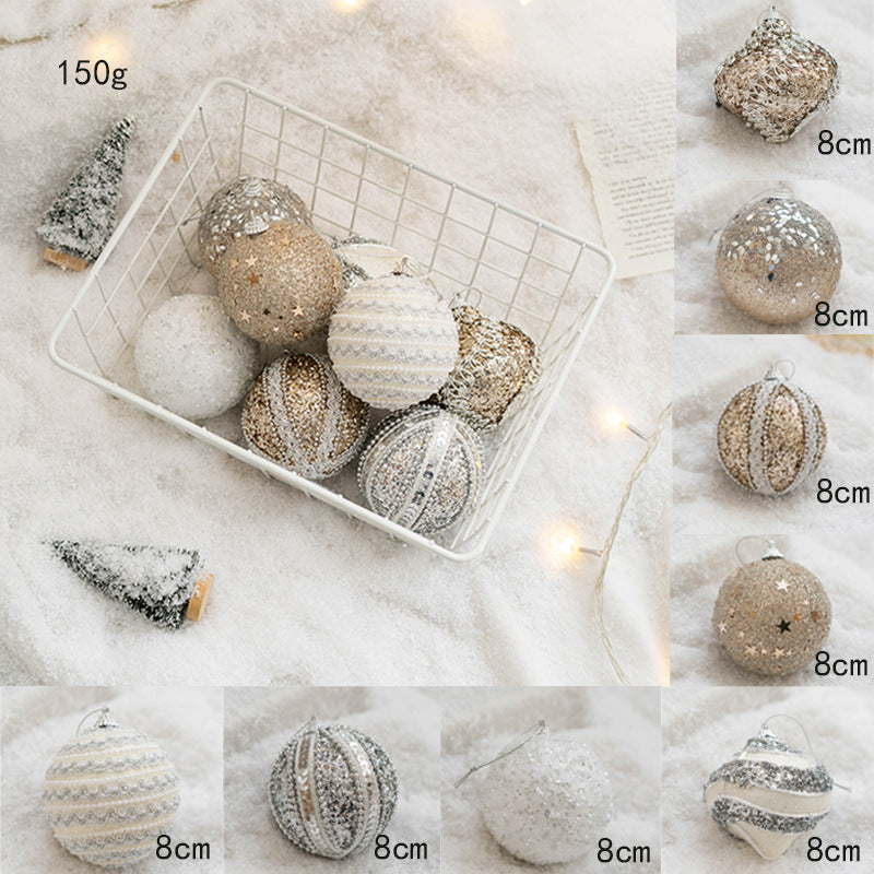 Christmas tree decorated balls shatterproof