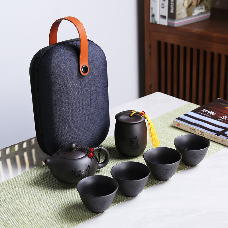 Portable tea set for travel
