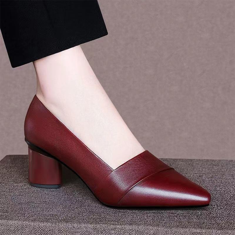 Genuine leather shoes for women
