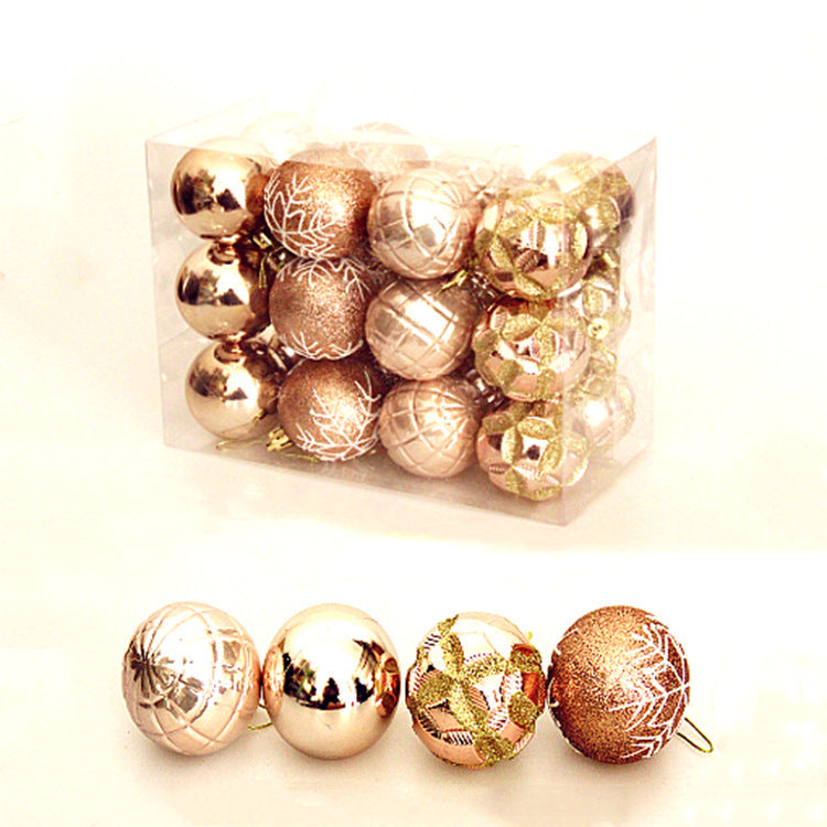 Christmas tree balls 24 pcs