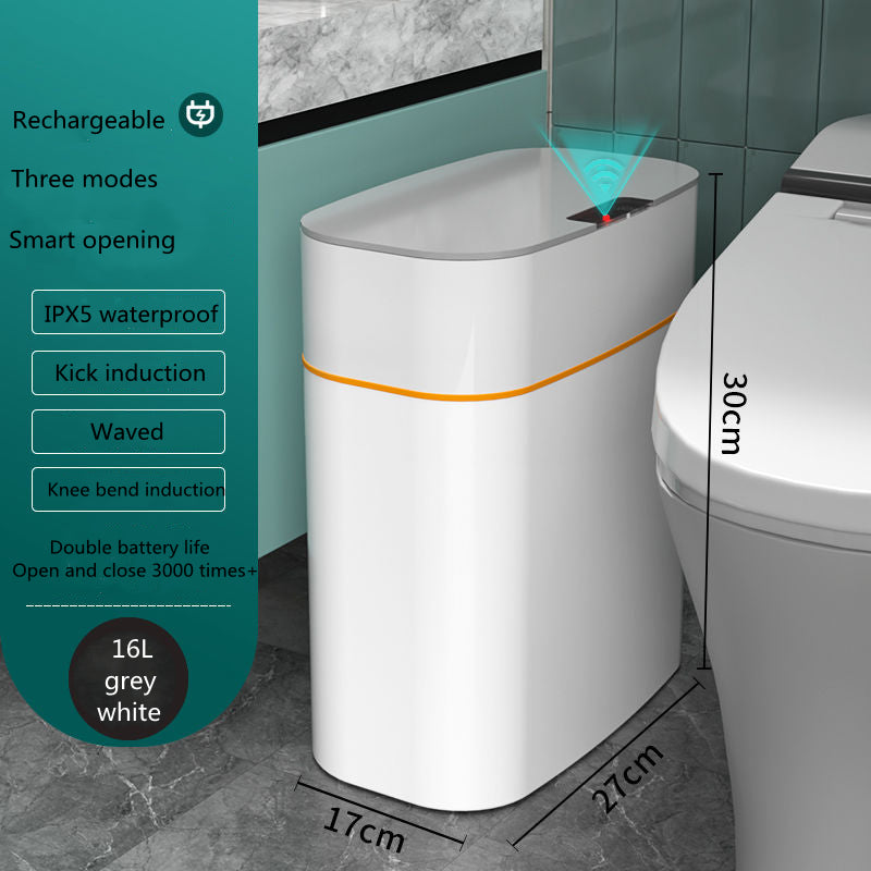 Trash can with sensor