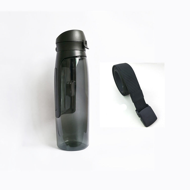 Water bottle with safe box
