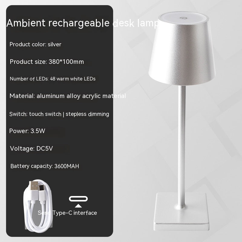 Table lamp with touch dimmable