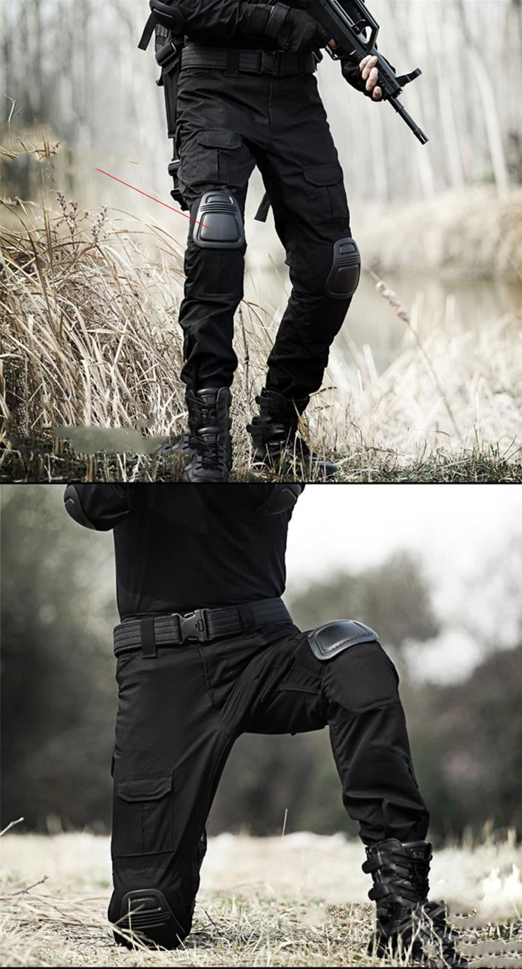 Military pants with knee pads