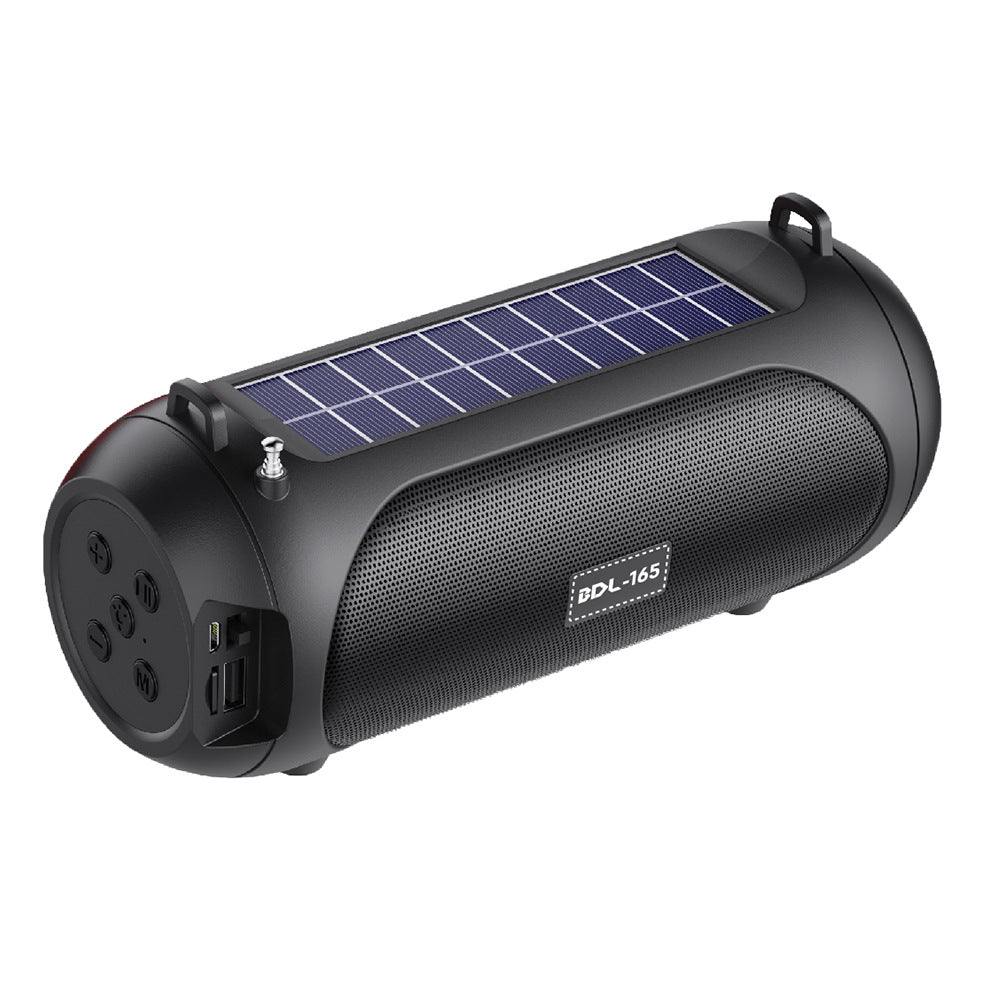 Bluetooth speaker with flashlight and solar