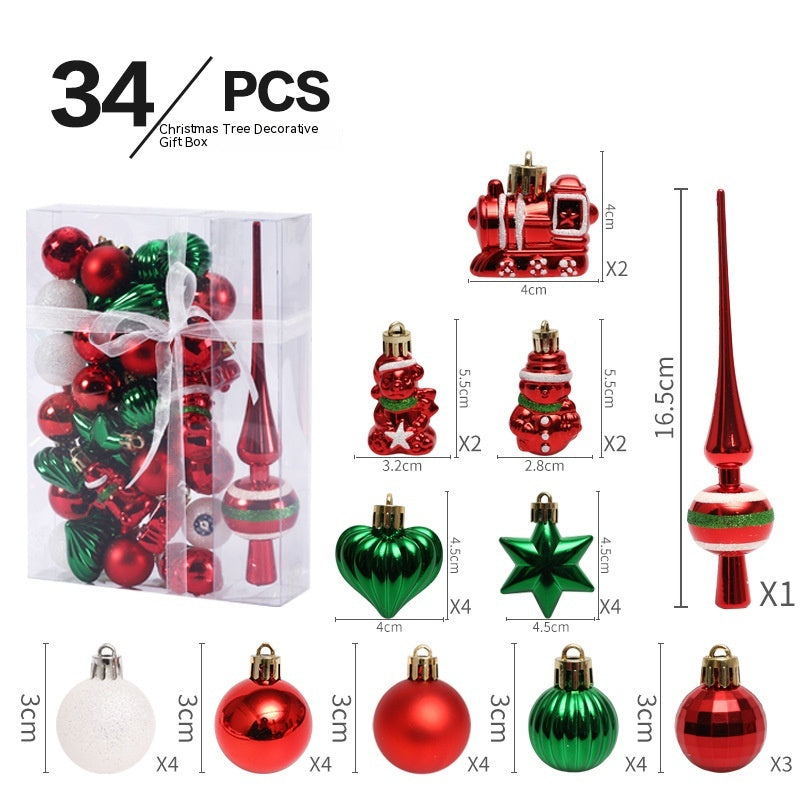 Christmas tree hanging ornaments 34 pack
