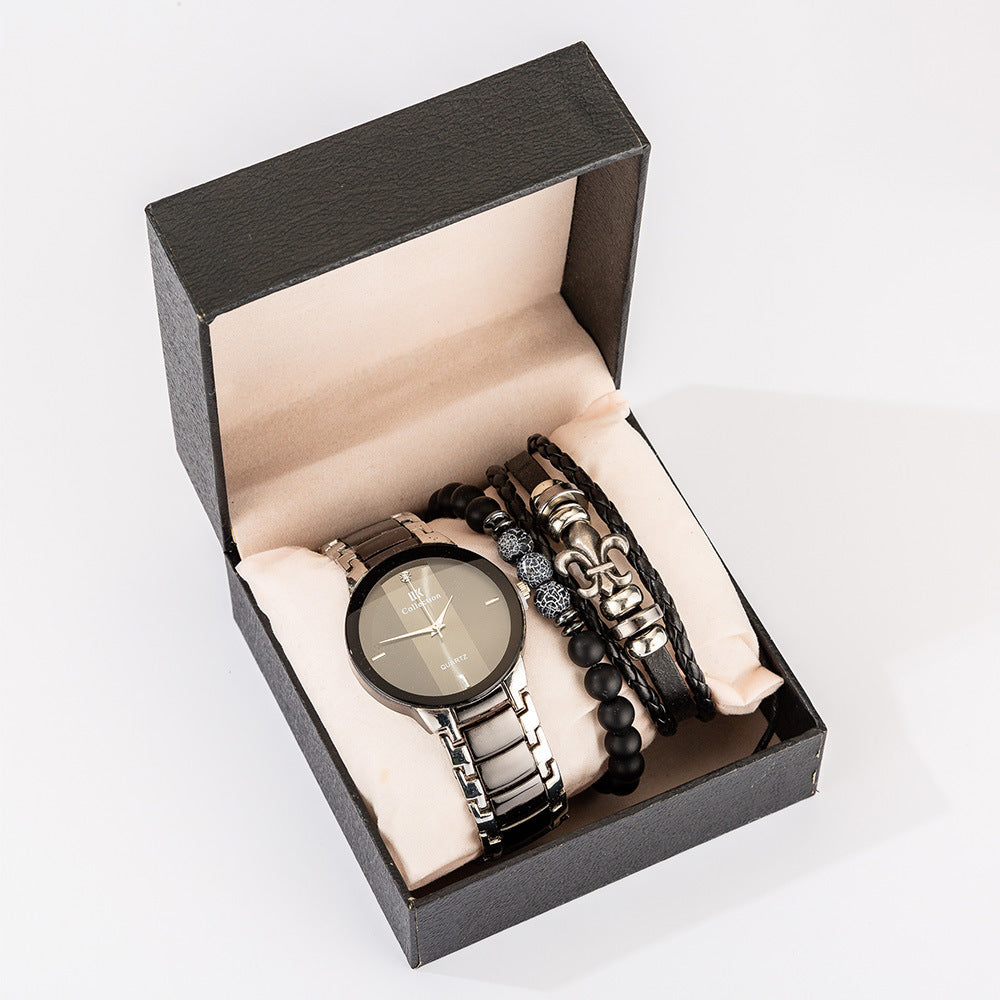 Elegant men’s watch & bracelet set