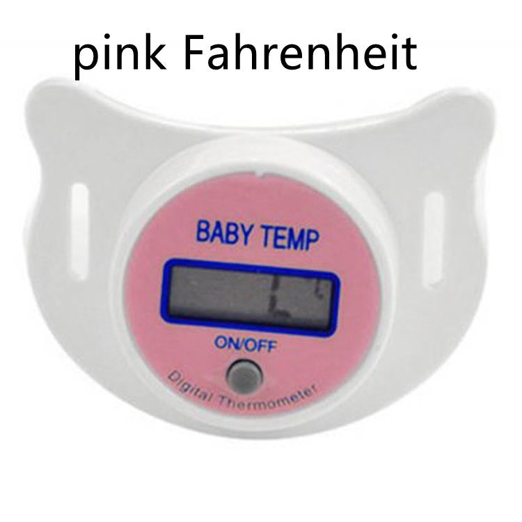 Baby pacifier with digital thermometer