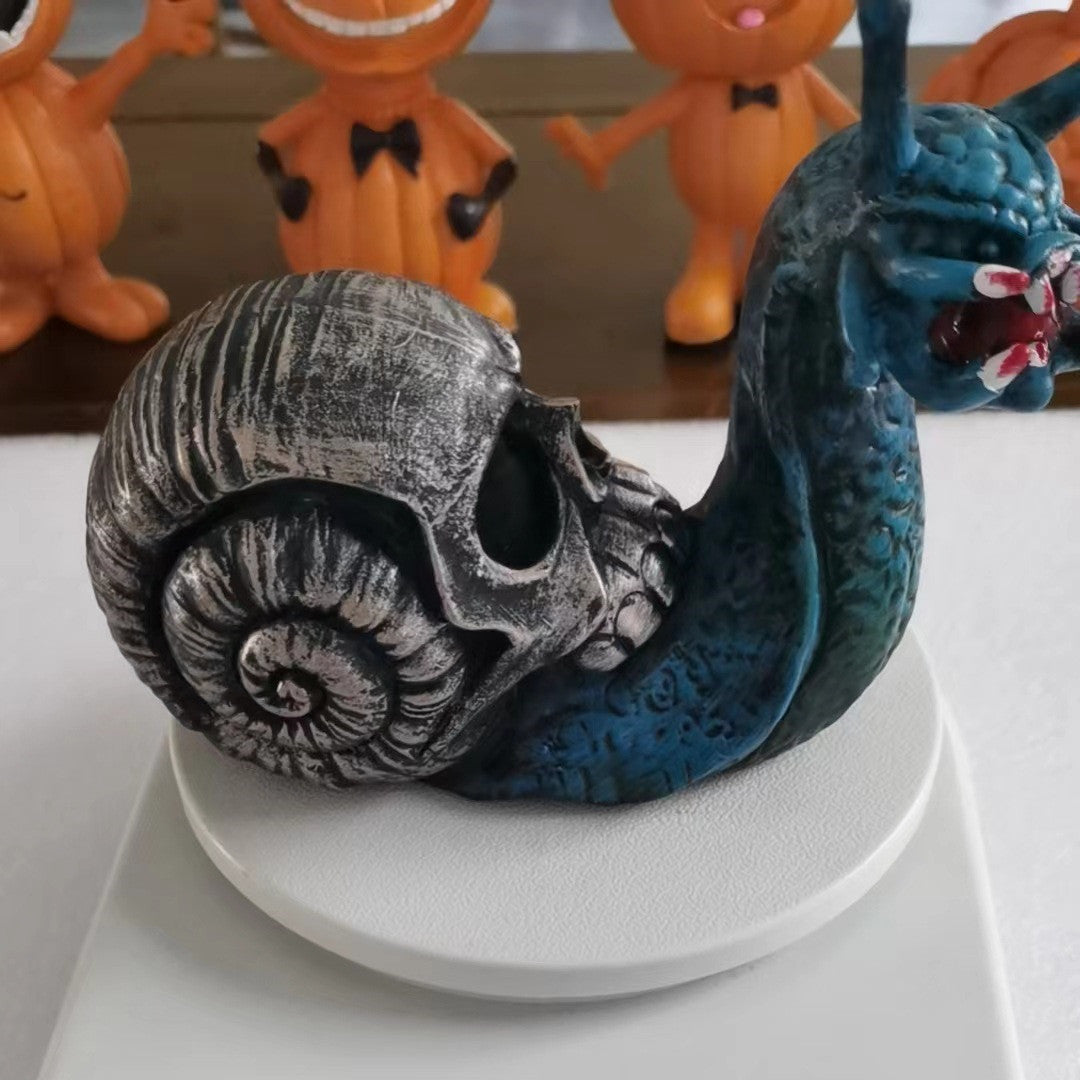 Halloween scary snail sculpture