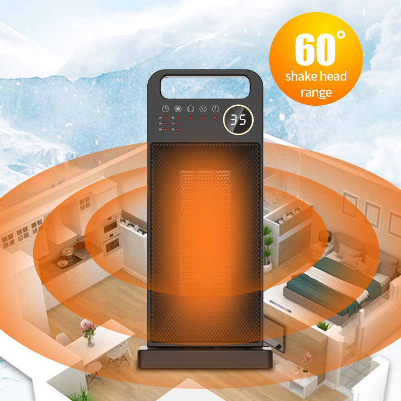 Heater with remote control and touch screen