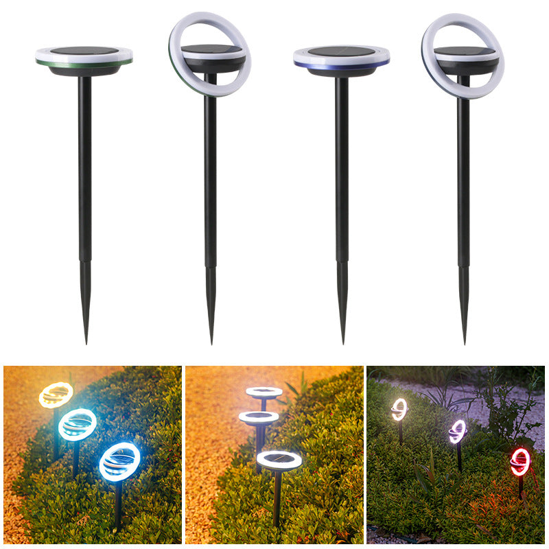Rotating solar lamp lighthouse
